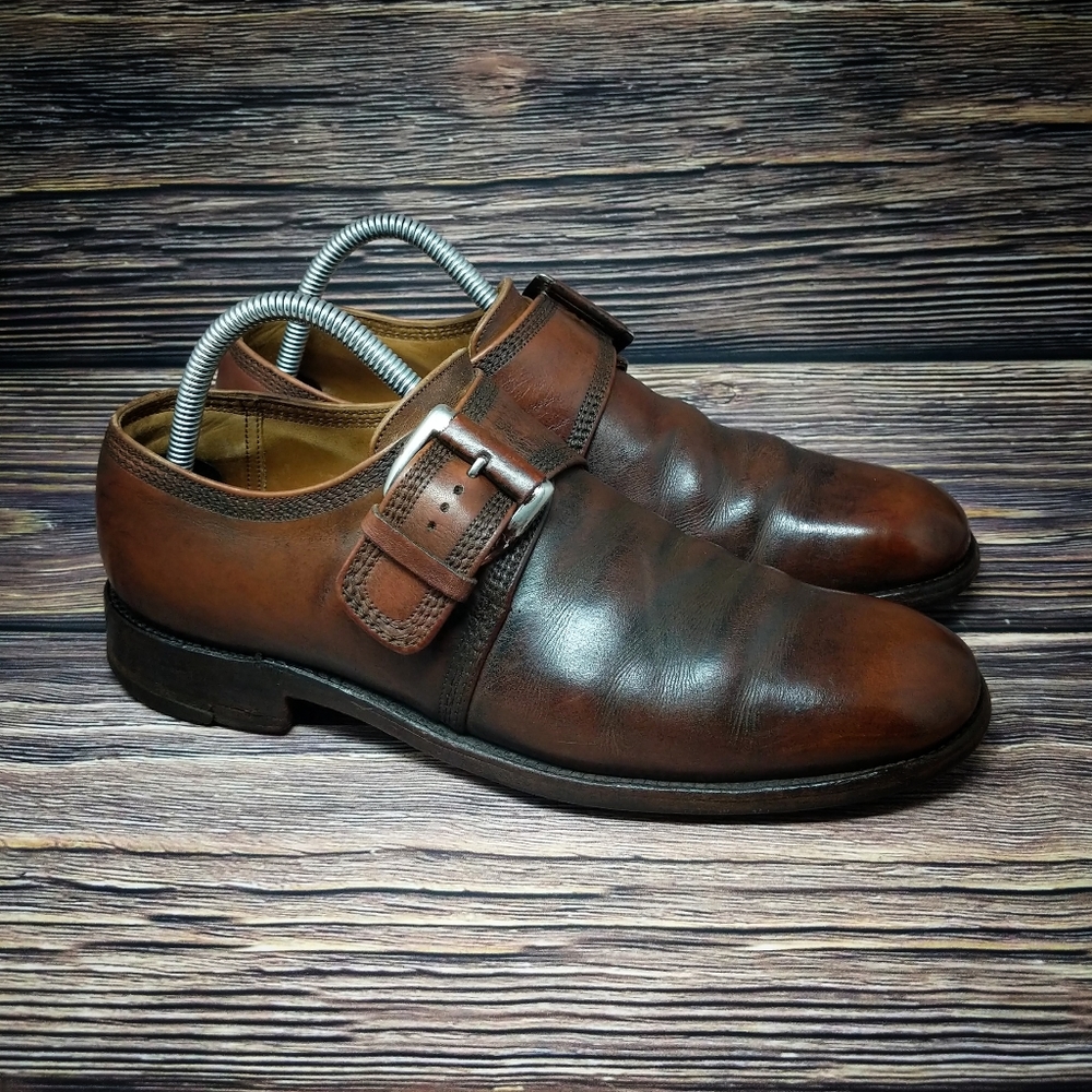 Florsheim Imperial Vintage Leather Buckle Loafers